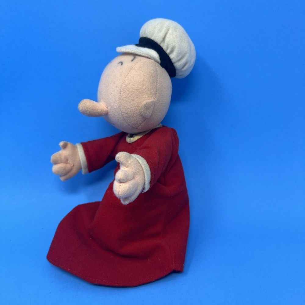 Vintage Popeye Stuffins 1999 Plush Stuffed Toy Doll in Red Outfit & White Hat 8" - Picture 8 of 16